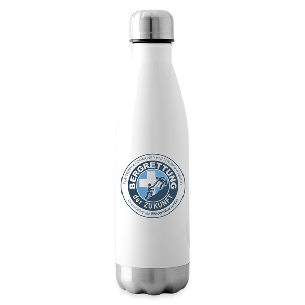 Isolierflasche "BERGRETTUNG der ZUKUNFT" / "MOUNTAIN RESCUE International" - white